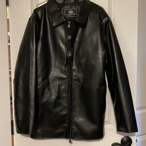 E A Collection XL Faux Leather Jacket